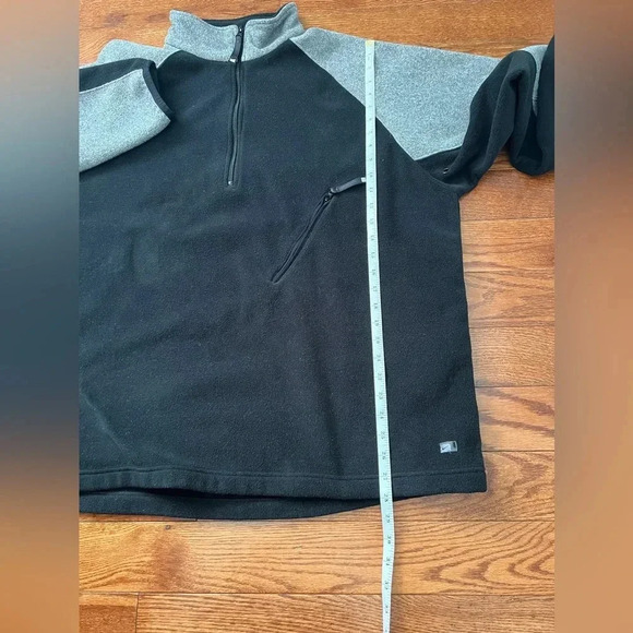 Vintage Men’s Nike Fleece Quarter Zip Sweatshirt Black/Gray Sz XXL - Picture 12 of 13